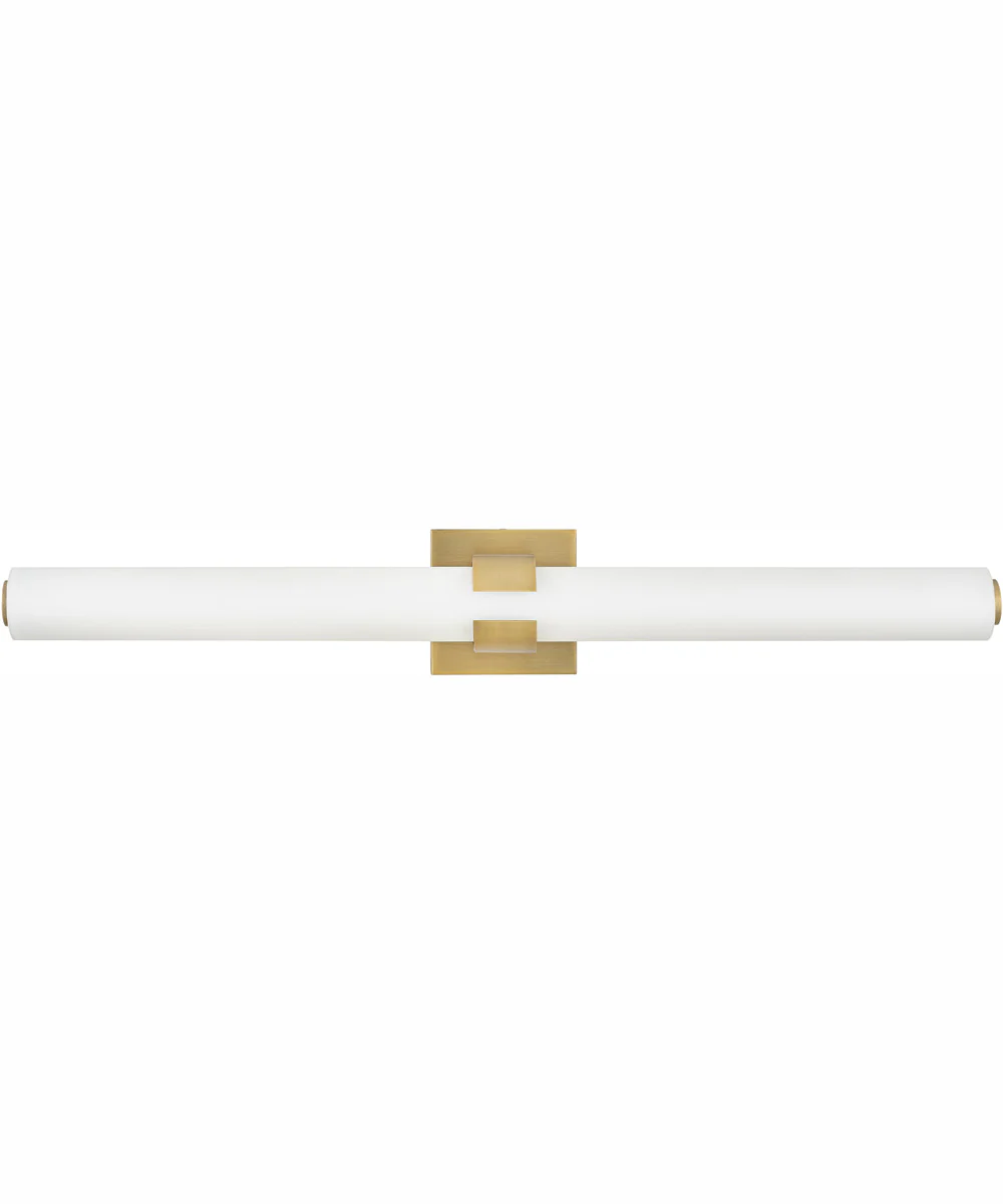 Aiden LED-Light Large LED Vanity in Lacquered Brass