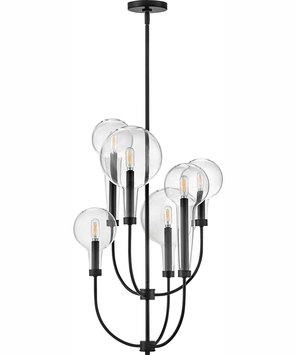 Alchemy 6-Light Medium Multi Tier in Black - Image 2