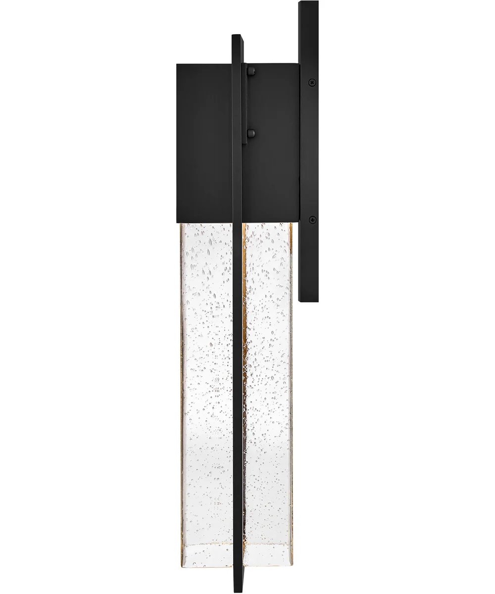 Alex 1-Light Large Wall Mount Lantern in Black - Image 3
