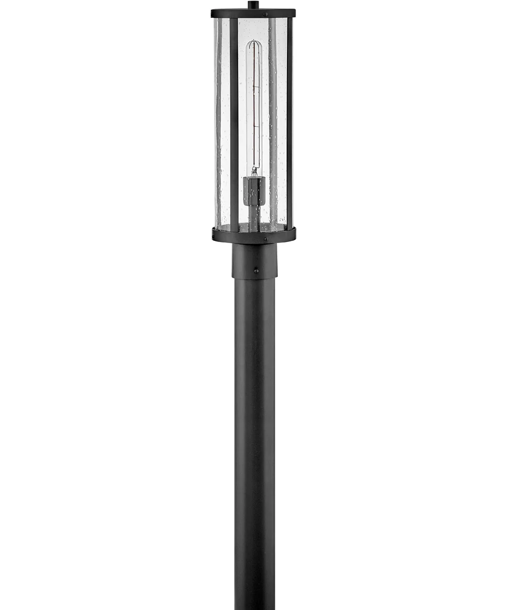 Alfie 1-Light Medium Post Mount Lantern in Black - Image 2