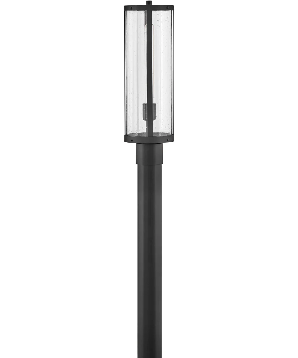 Alfie 1-Light Medium Post Mount Lantern in Black - Image 4