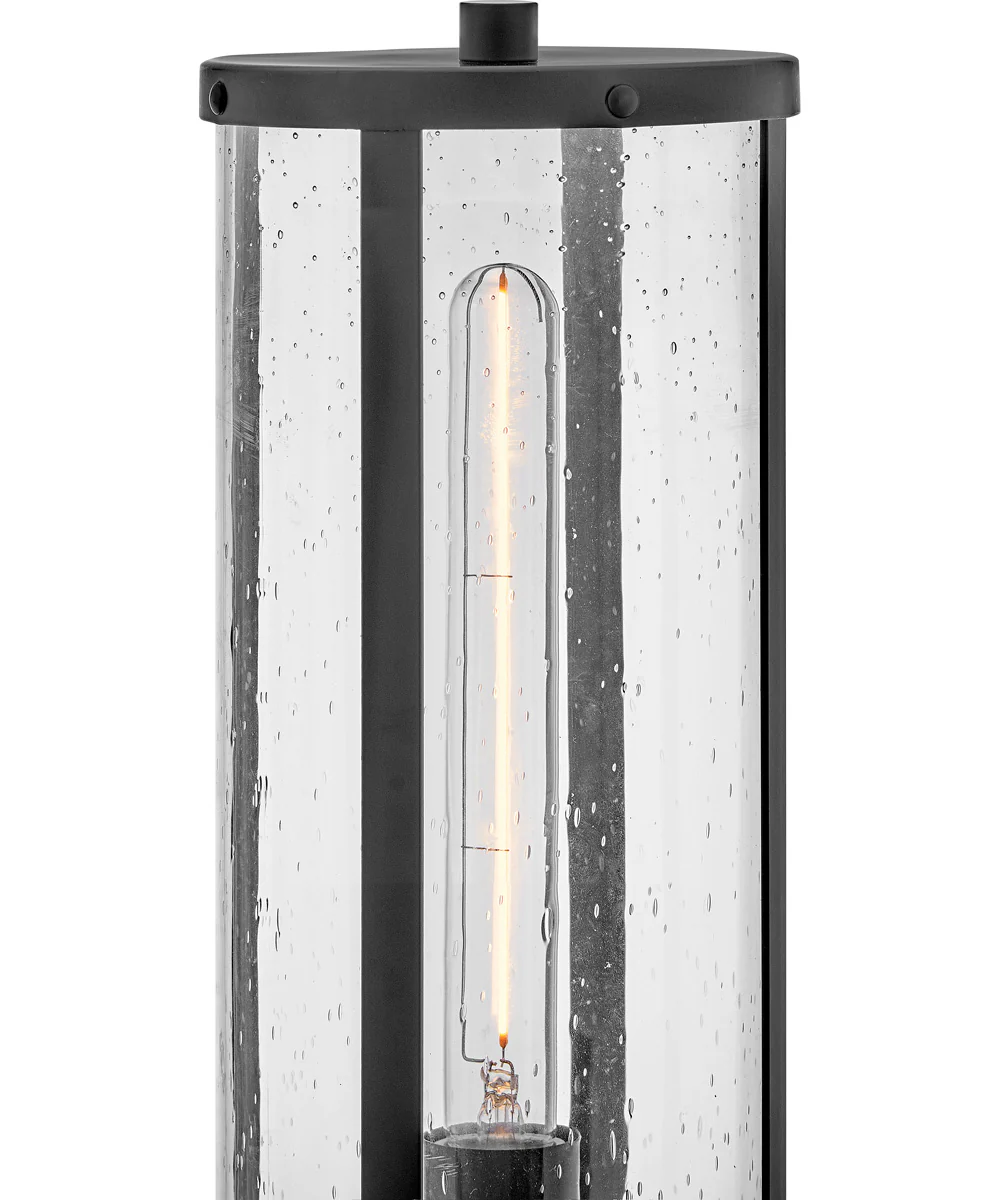 Alfie 1-Light Medium Post Mount Lantern in Black - Image 5