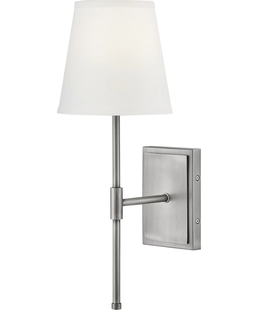Beale 1-Light Medium Single Light Sconce in Antique Nickel - Image 2