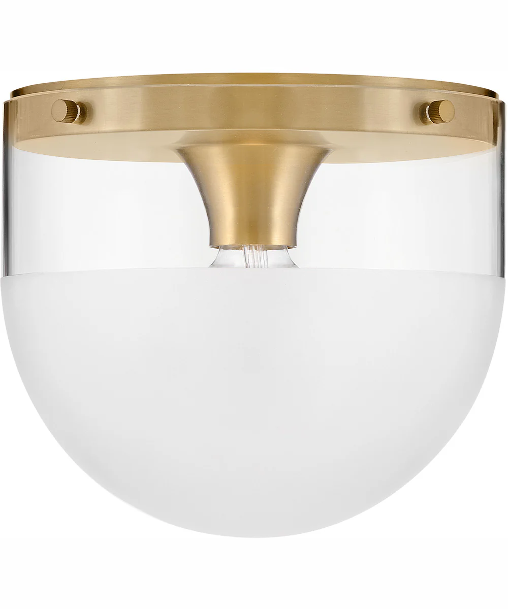 Beck 1-Light Small Flush Mount in Lacquered Brass - Image 2