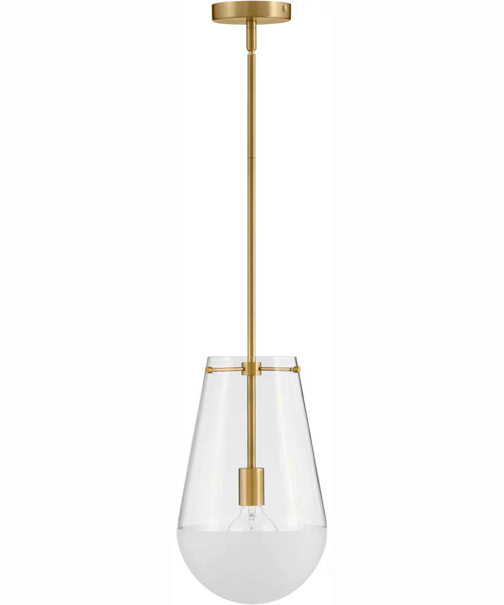 Beck 1-Light Small Pendant in Lacquered Brass - Image 2