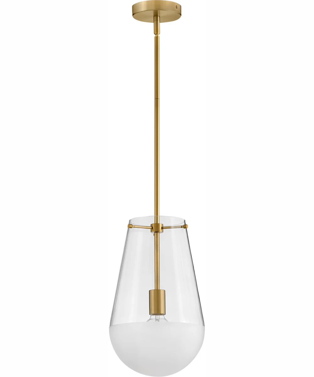 Beck 1-Light Small Pendant in Lacquered Brass - Image 4