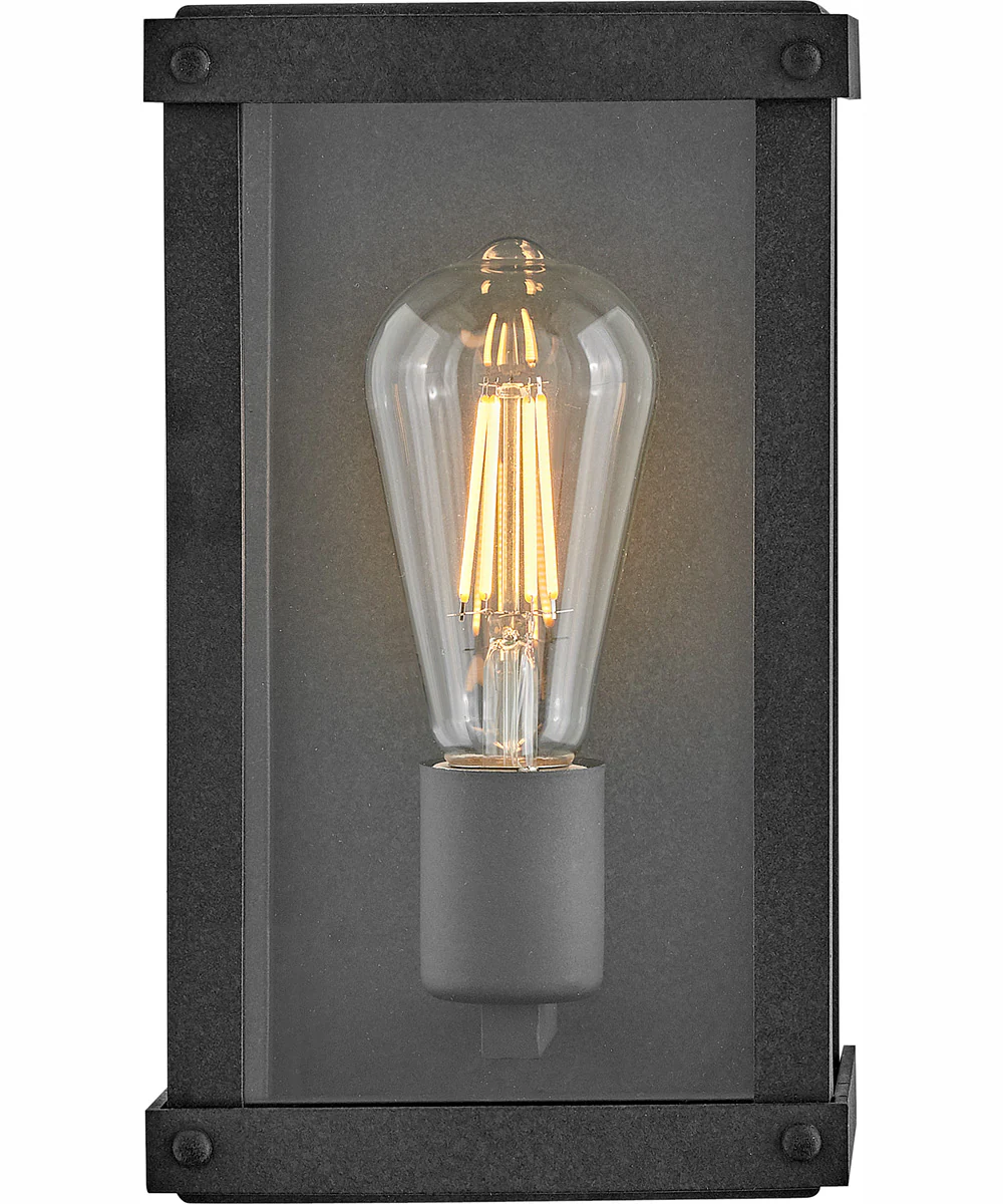 Beckham 1-Light Extra Small Wall Mount Lantern in Aged Zinc - Image 5