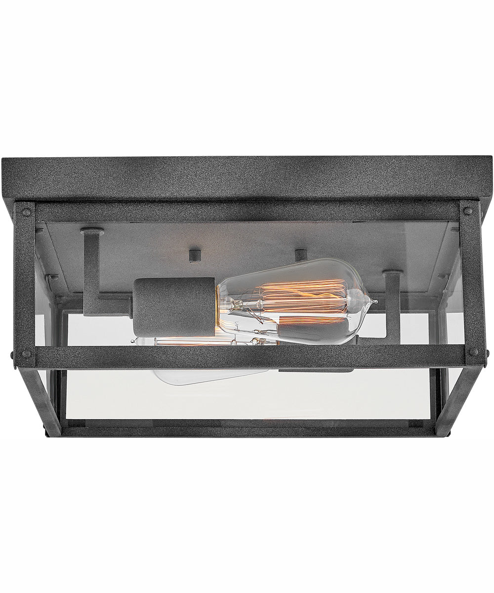 Beckham 2-Light Medium Flush Mount in Aged Zinc - Image 3
