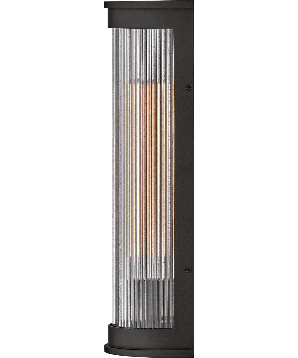 Bluffton 1-Light Medium Wall Mount Lantern in Black - Image 5
