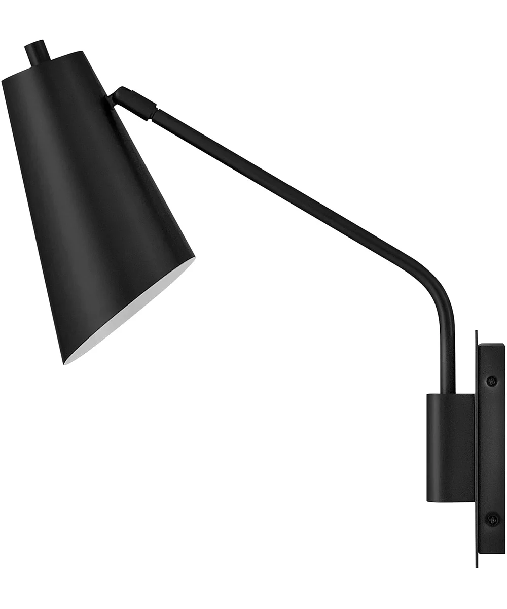 Bray 1-Light Medium Swing Arm Single Light Sconce in Black - Image 9