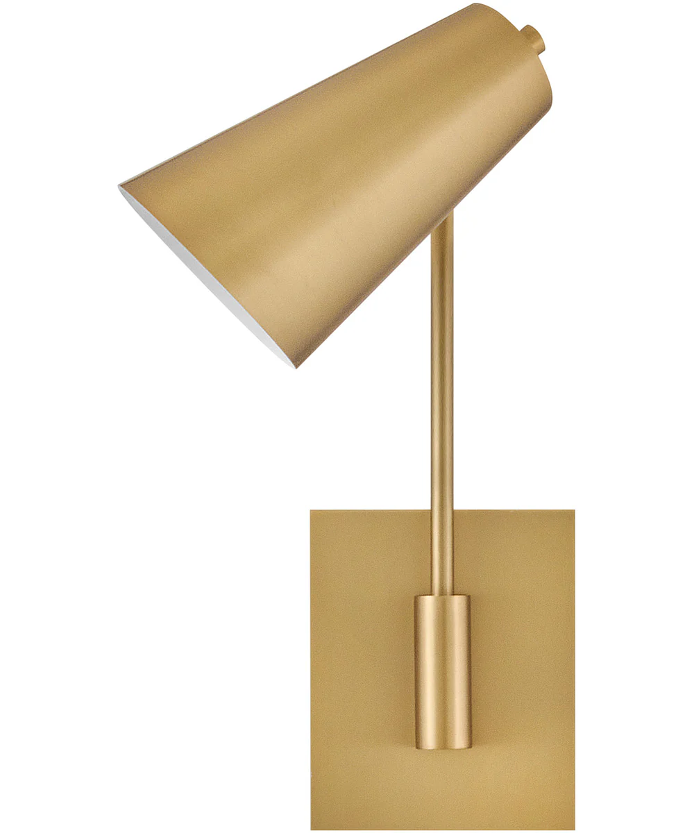 Bray 1-Light Medium Swing Arm Single Light Sconce in Lacquered Brass - Image 6