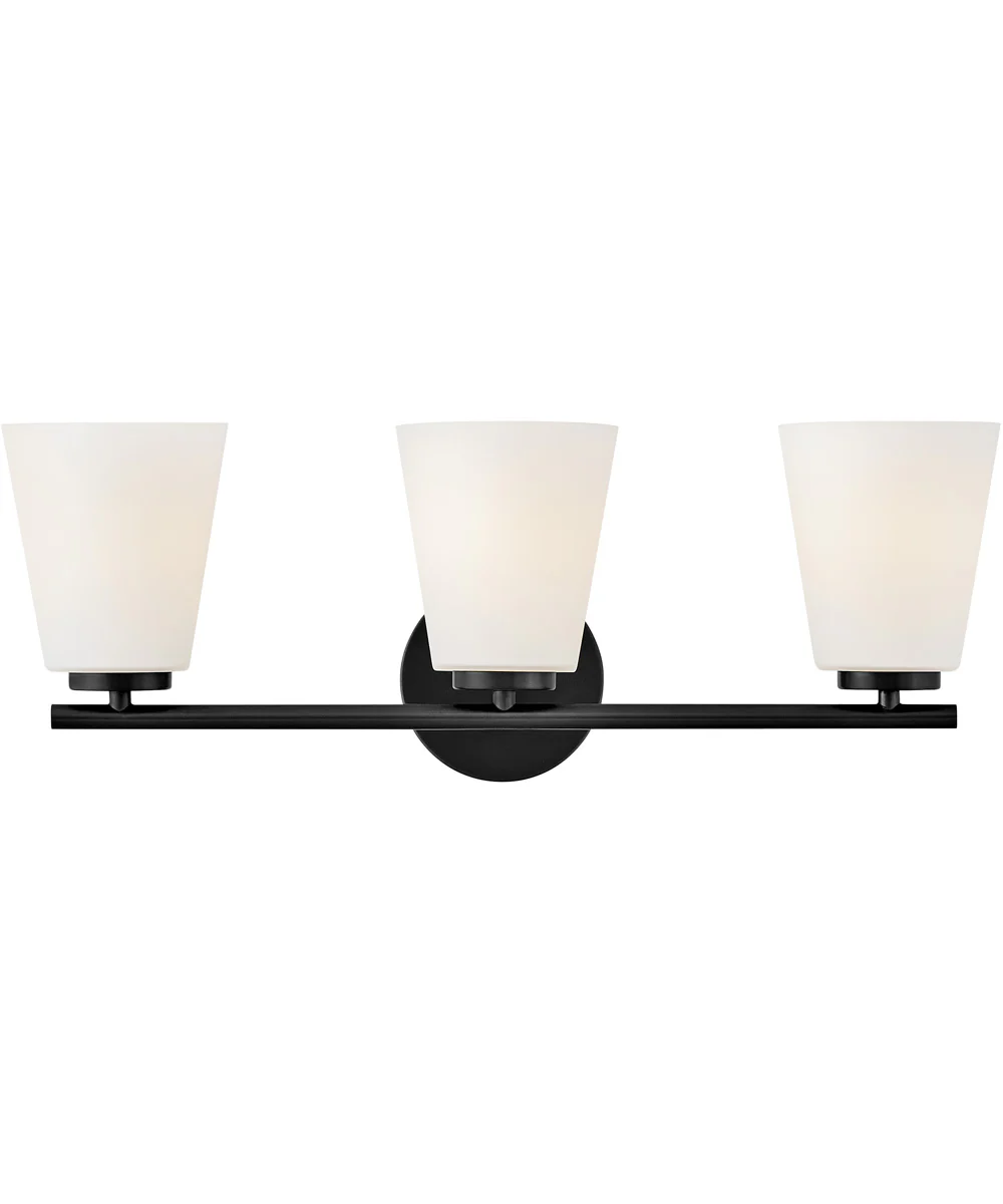 Bri 3-Light Medium Three Light Vanity in Black - Image 2