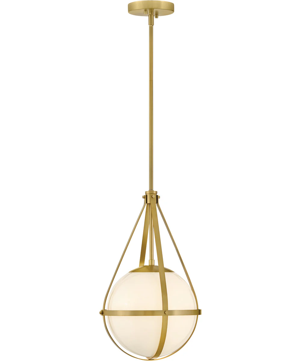 Colby 1-Light Small Pendant in Lacquered Brass - Image 4