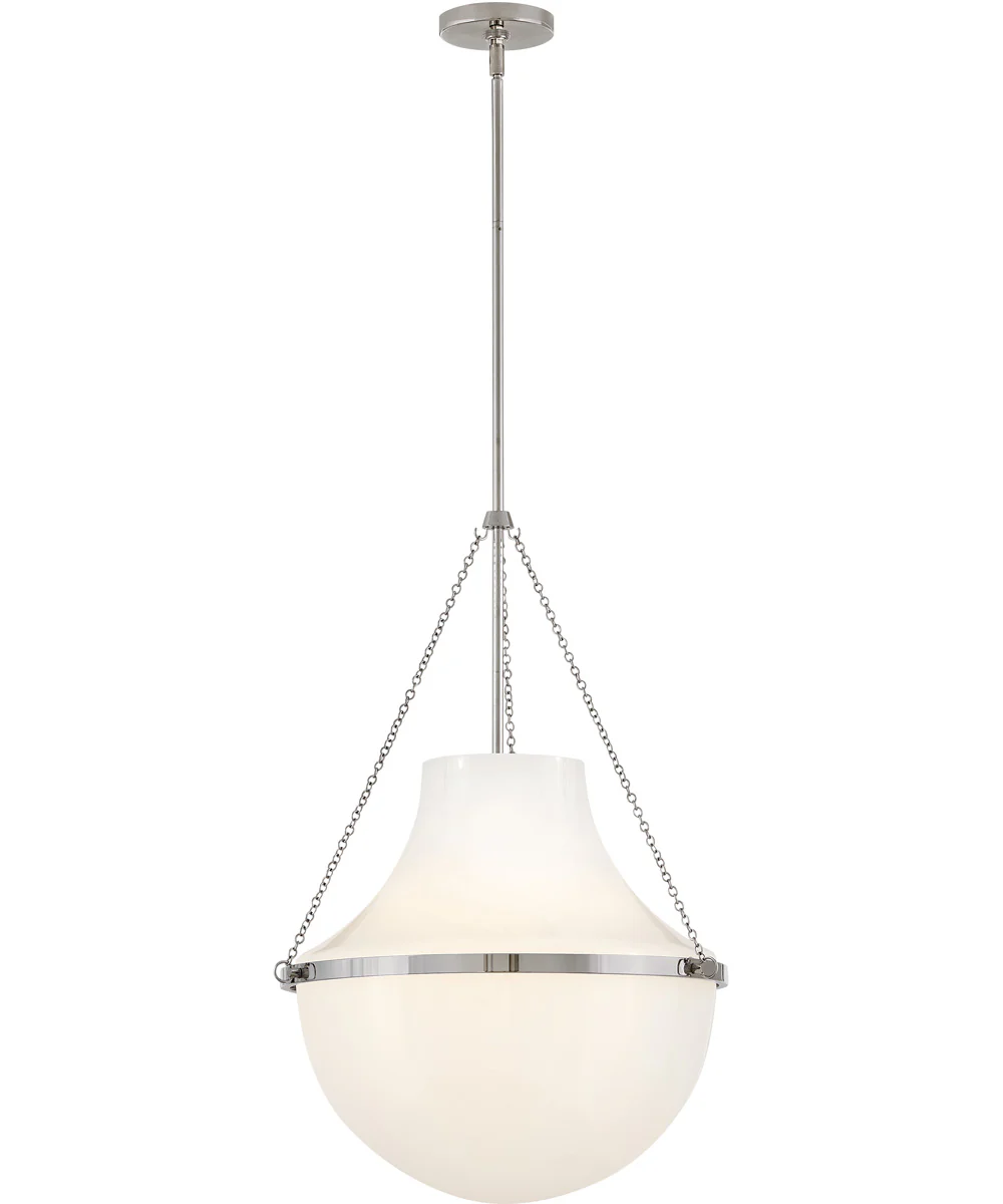 Collins 1-Light Large Pendant in Polished Nickel