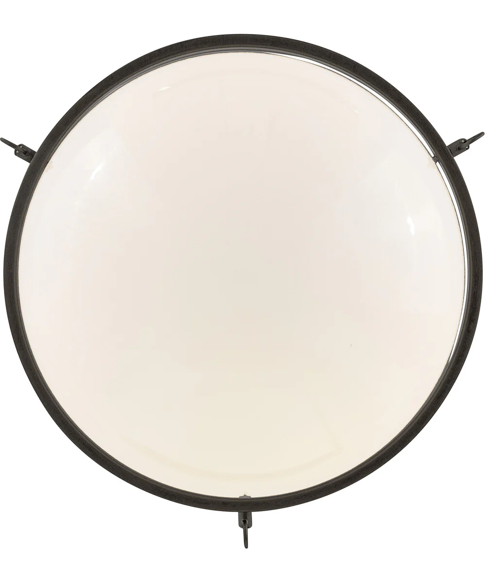 Collins 1-Light Medium Semi-Flush Mount in Black Oxide - Image 4