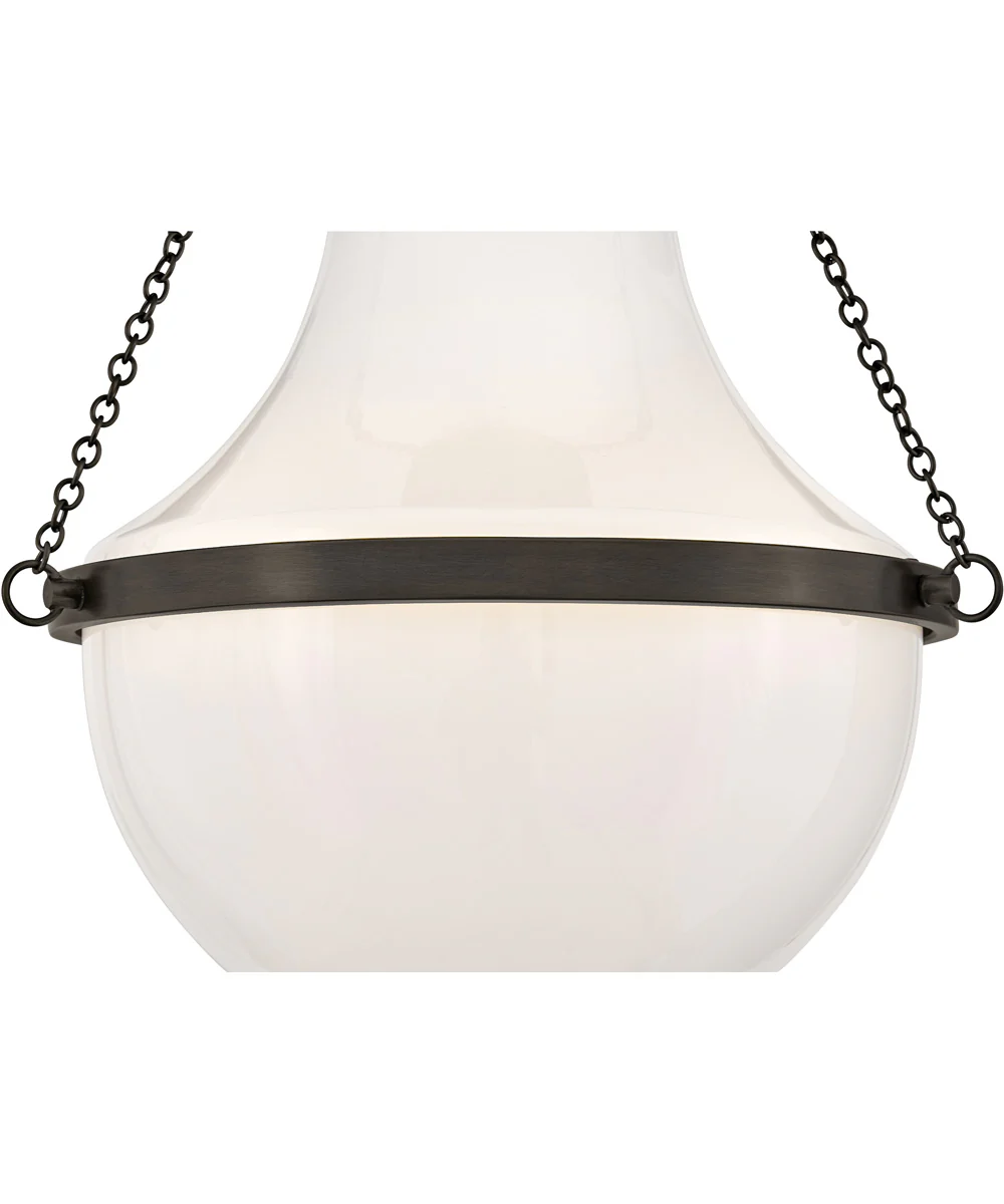 Collins 1-Light Medium Semi-Flush Mount in Black Oxide - Image 5