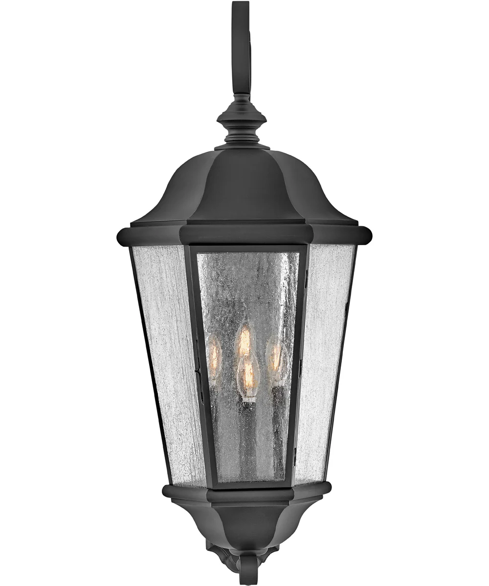 Edgewater 4-Light Extra Large Wall Mount Lantern in Black - Image 3