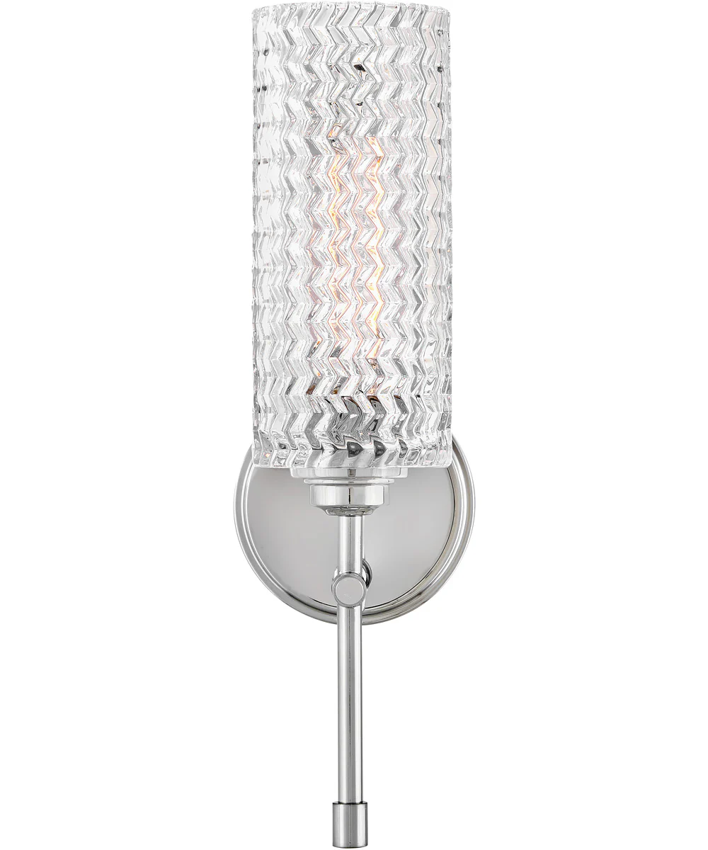 Elle 1-Light Medium Single Light Sconce in Chrome - Image 4