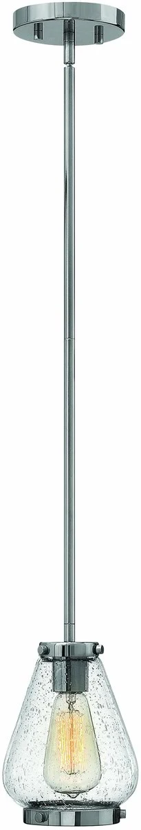 6"W Finley 1-Light Mini Pendant Chrome