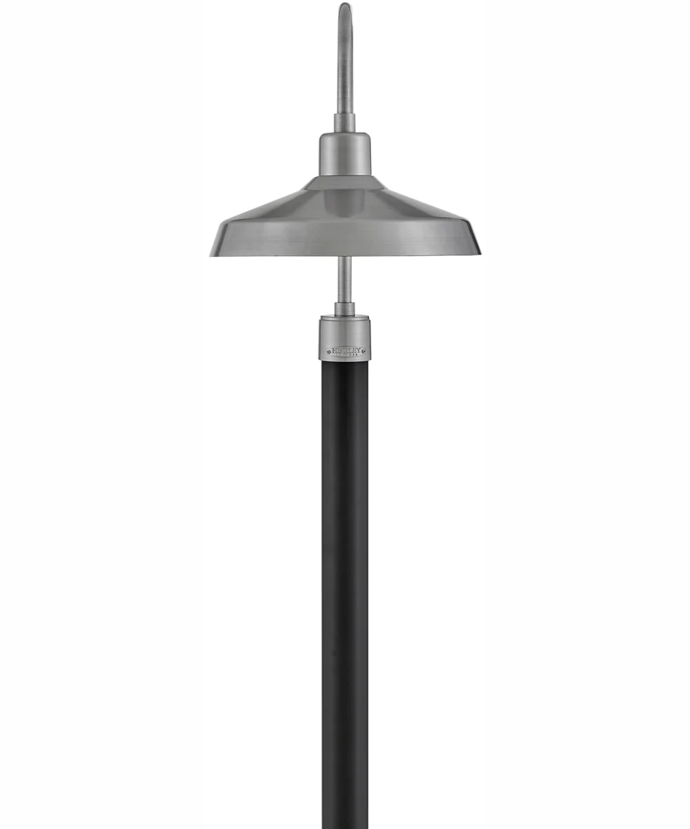 Forge Coastal Elements 1-Light Large Post Top or Pier Mount Lantern in Antique Brushed Aluminum - Image 4
