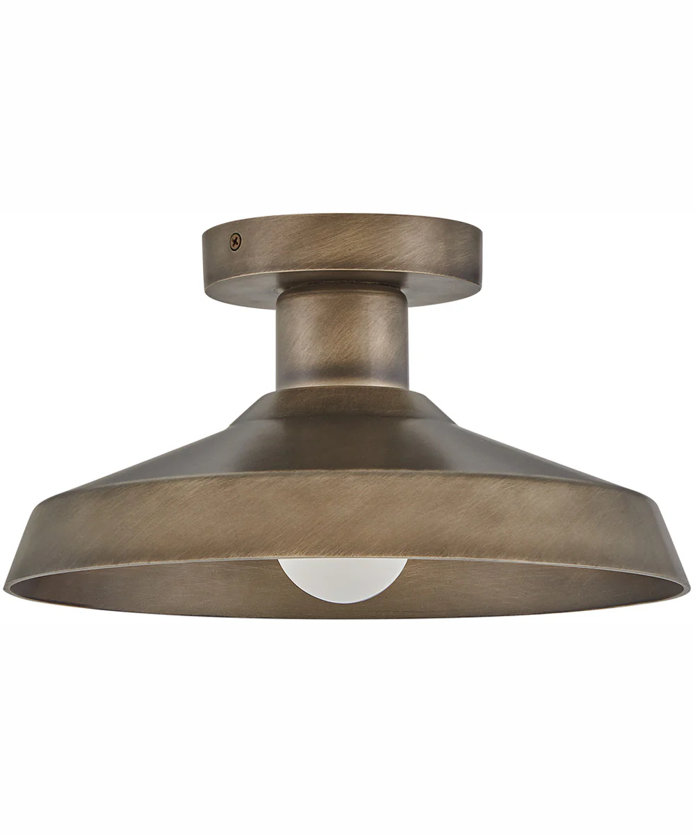 Forge Coastal Elements 1-Light Medium Flush Mount in Burnished Bronze - Image 2