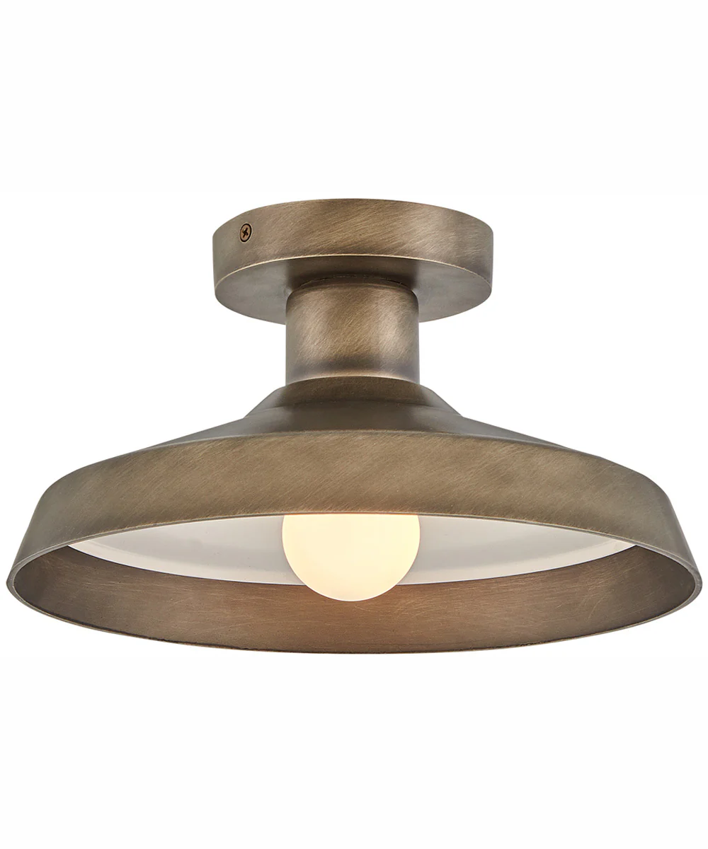 Forge Coastal Elements 1-Light Medium Flush Mount in Burnished Bronze - Image 3
