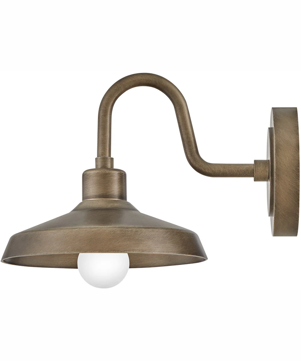 Forge Coastal Elements  1-Light Small Wall Mount Lantern in Burnished Bronze - Image 3