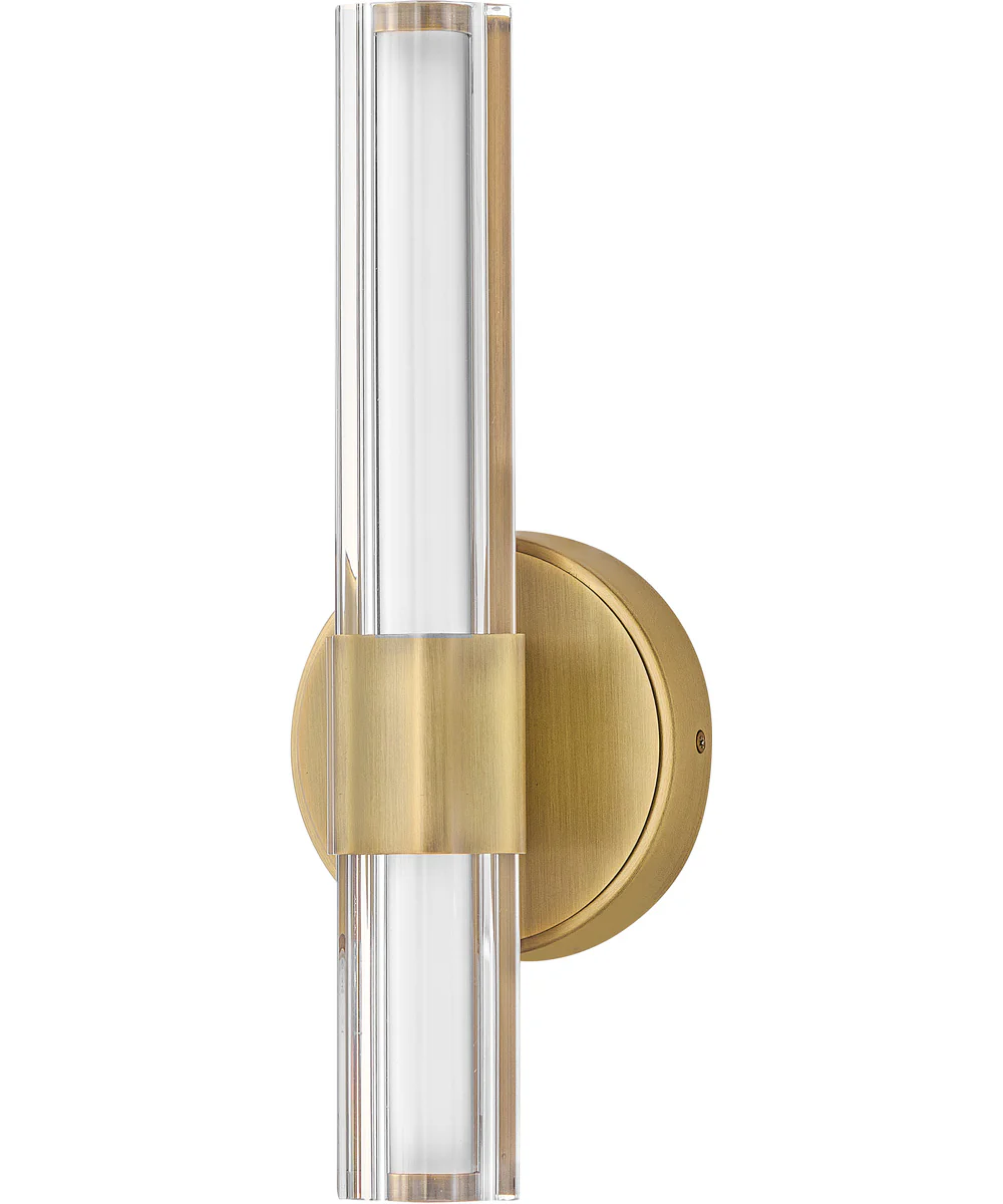Georgette LED-Light Medium LED Sconce in Lacquered Brass - Image 2