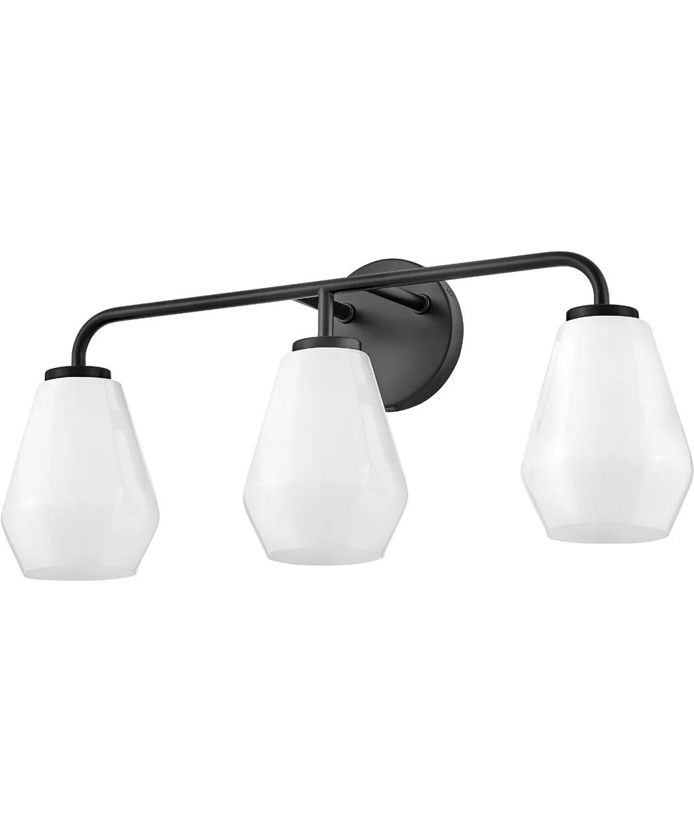 Gio 3-Light Medium Three Light Vanity in Black - Image 5