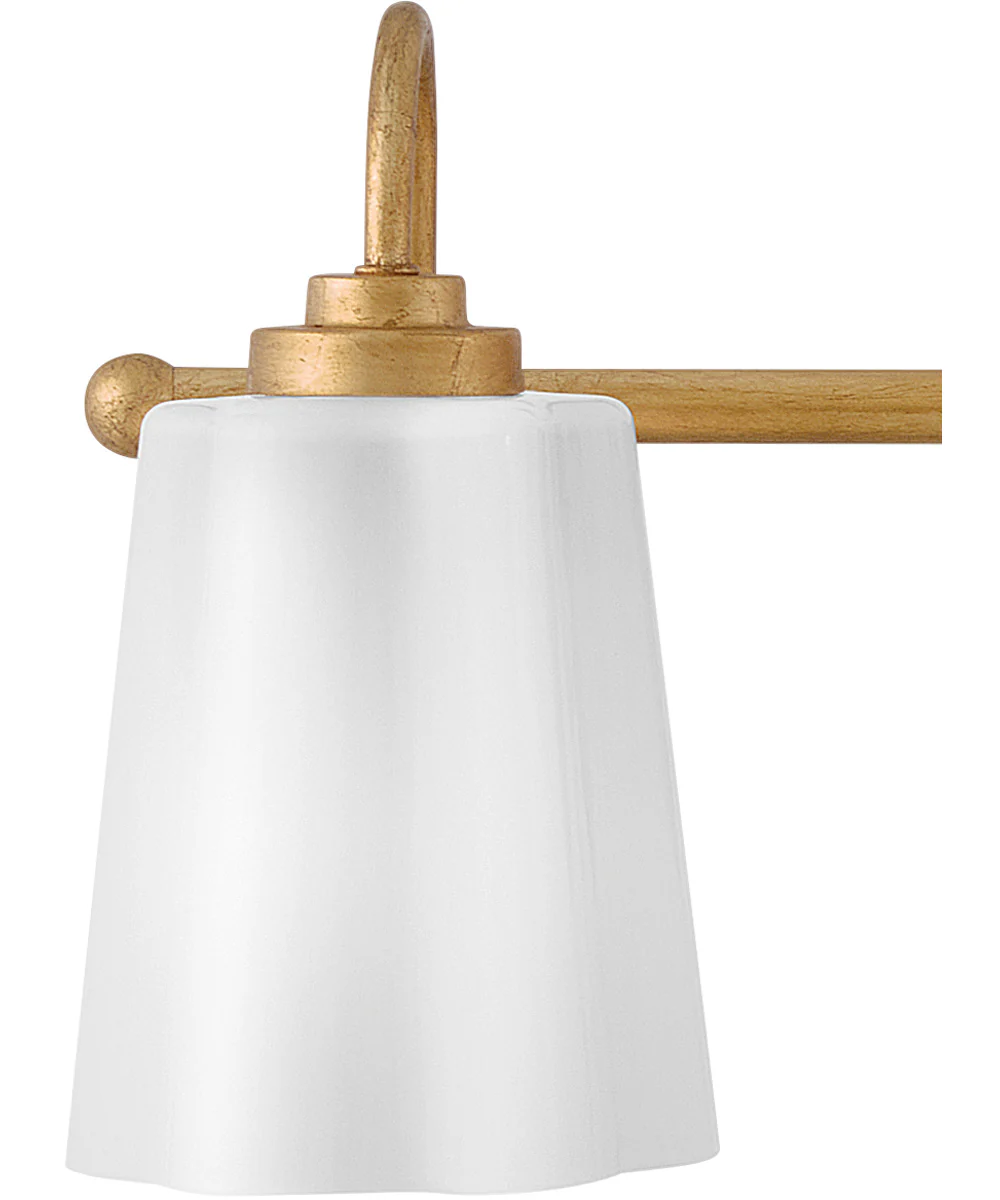 Honey 3-Light Medium Three Light Vanity in Distressed Brass - Image 6