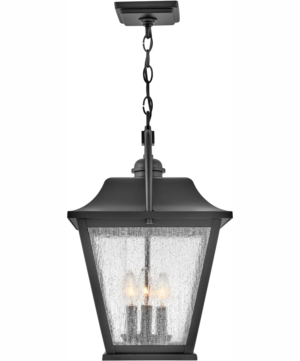 Kingston 3-Light Medium Hanging Lantern in Black - Image 4