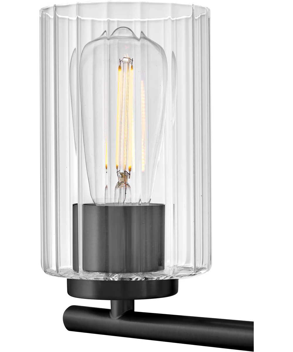 Leta 3-Light Medium Three Light Vanity in Black - Image 5