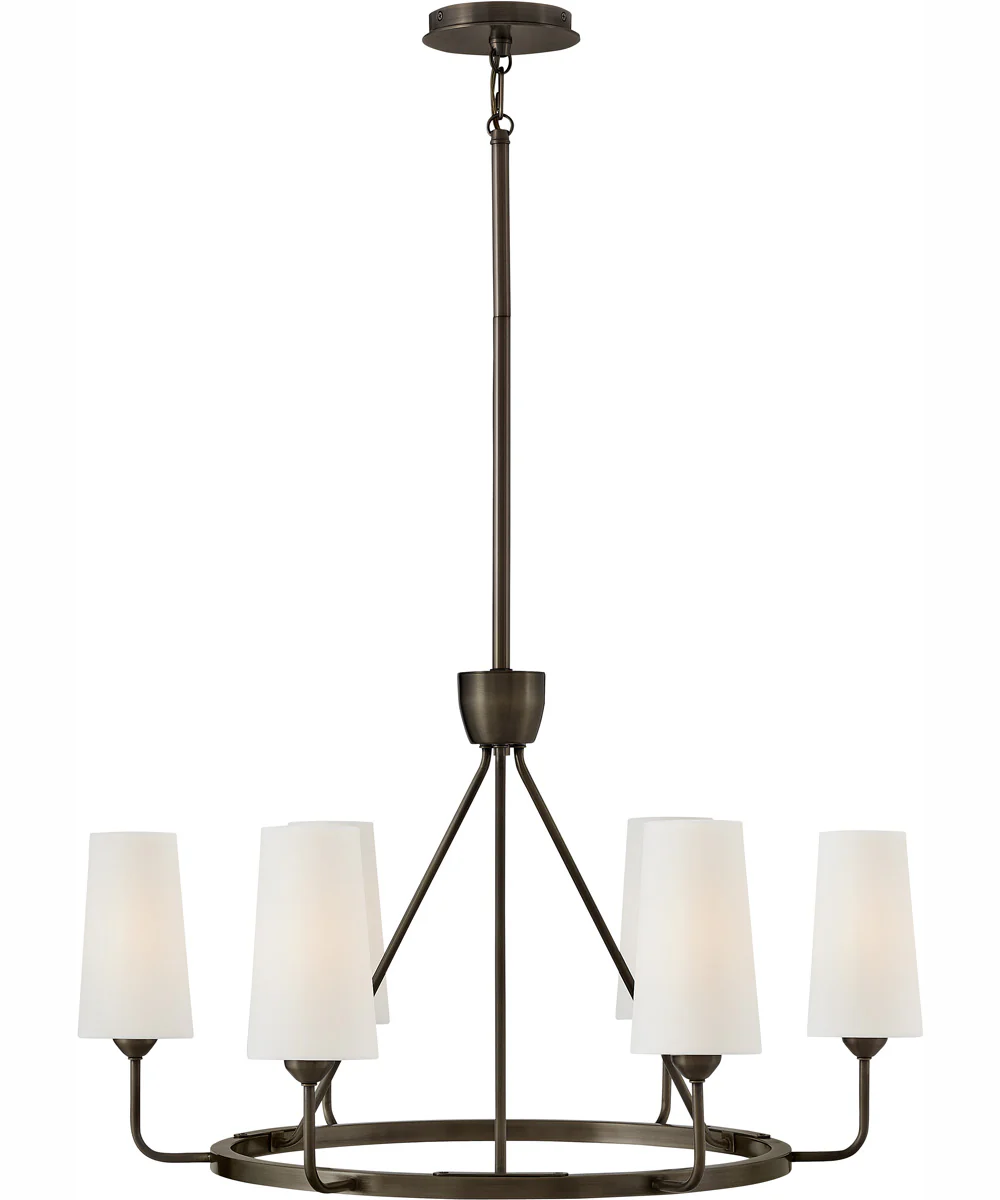 Lewis 6-Light Medium Single Tier in Black Oxide