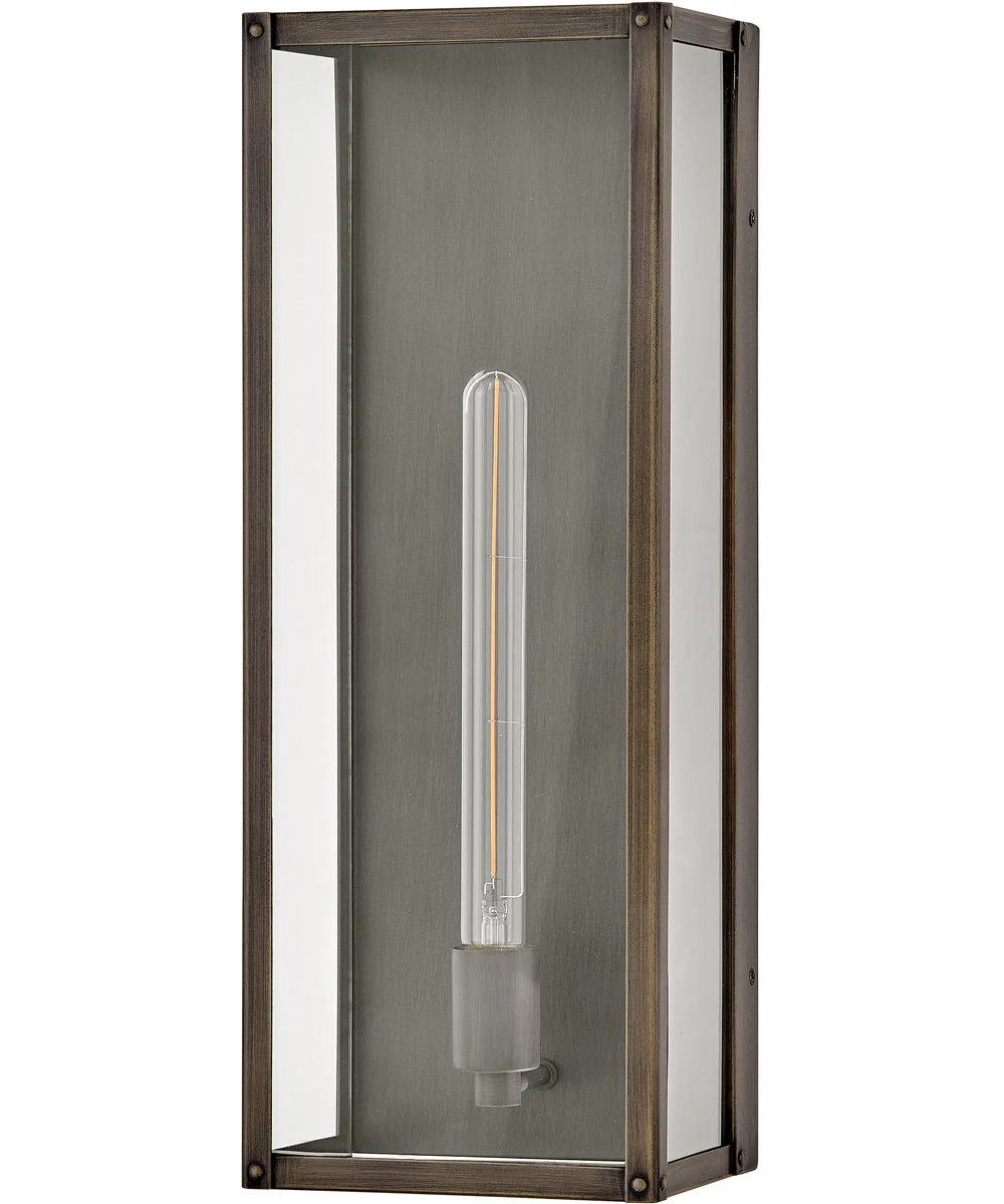 Max 1-Light Medium Wall Mount Lantern in Burnished Bronze - Image 2
