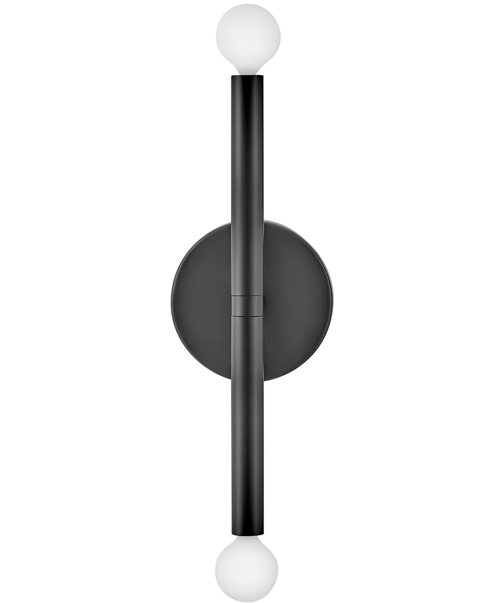 Millie 2-Light Medium Two Light Tall Sconce in Black - Image 3