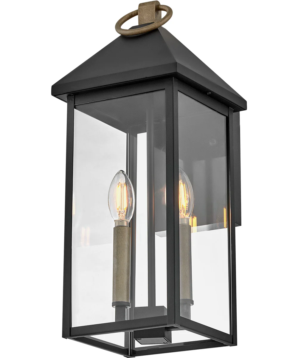 Rhett 2-Light Medium Wall Mount in Black - Image 4
