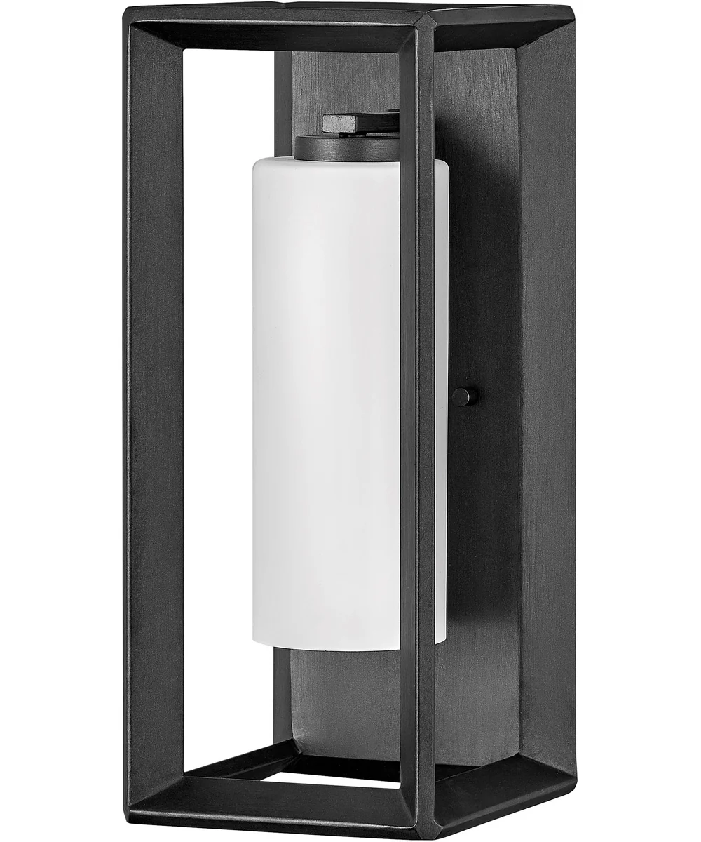 Rhodes 1-Light Medium Outdoor Wall Mount Lantern in Brushed Graphite