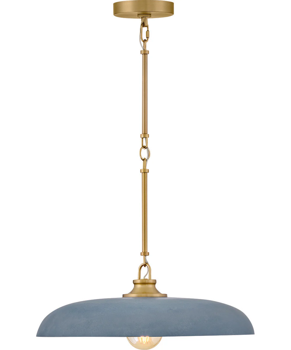 Sadie 1-Light Large Dome Pendant in Lacquered Brass - Image 3