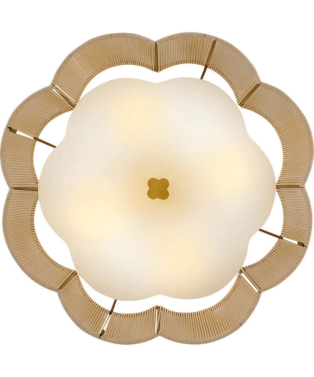 Sasha 4-Light Medium Semi-Flush Mount in Lacquered Brass - Image 4