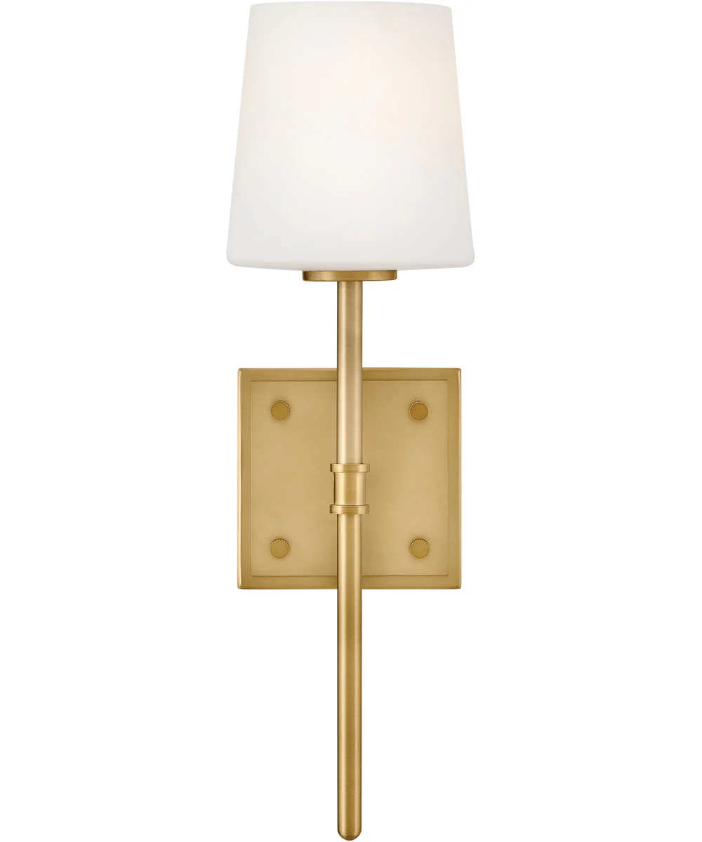 Saunders 1-Light Medium Sconce in Lacquered Brass - Image 4