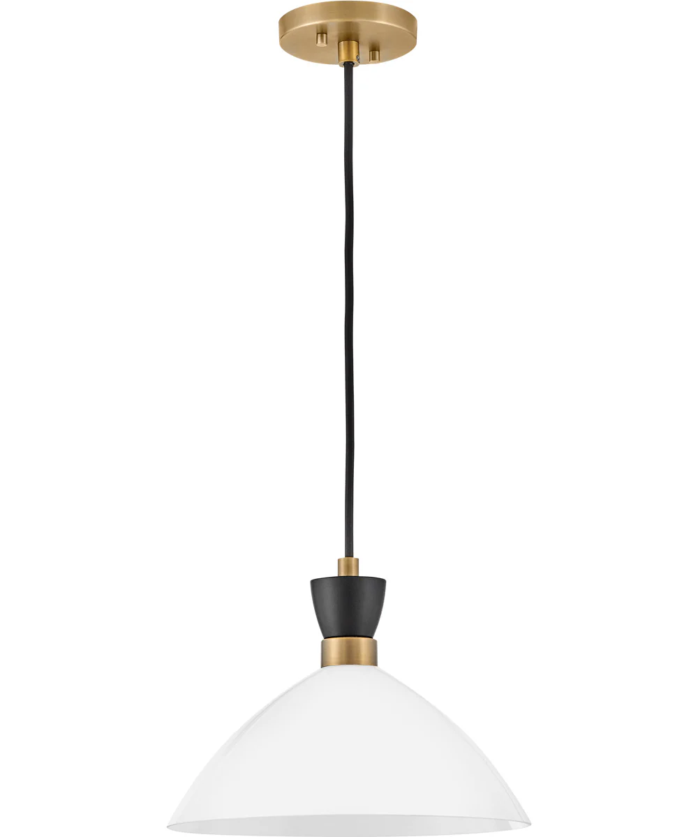 Simon 1-Light Medium Single Light Convertible Pendant in Black - Image 2