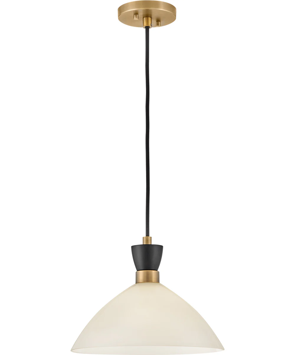 Simon 1-Light Medium Single Light Convertible Pendant in Black - Image 3