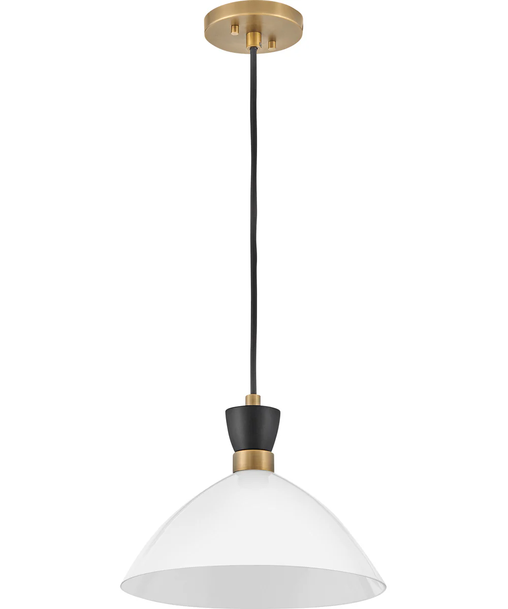 Simon 1-Light Medium Single Light Convertible Pendant in Black - Image 4