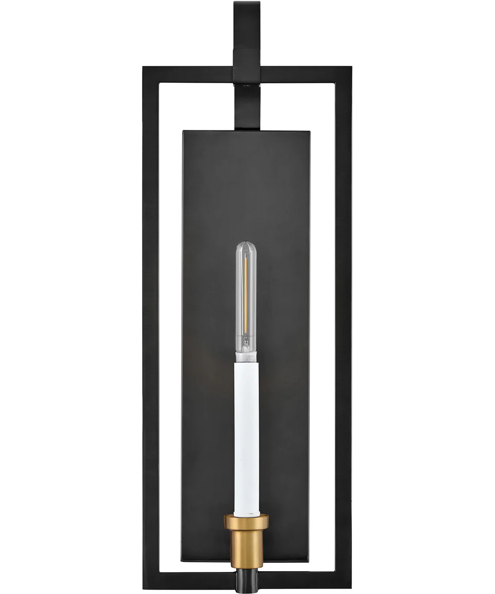 Stassi 1-Light Medium Single Light Sconce in Black - Image 3