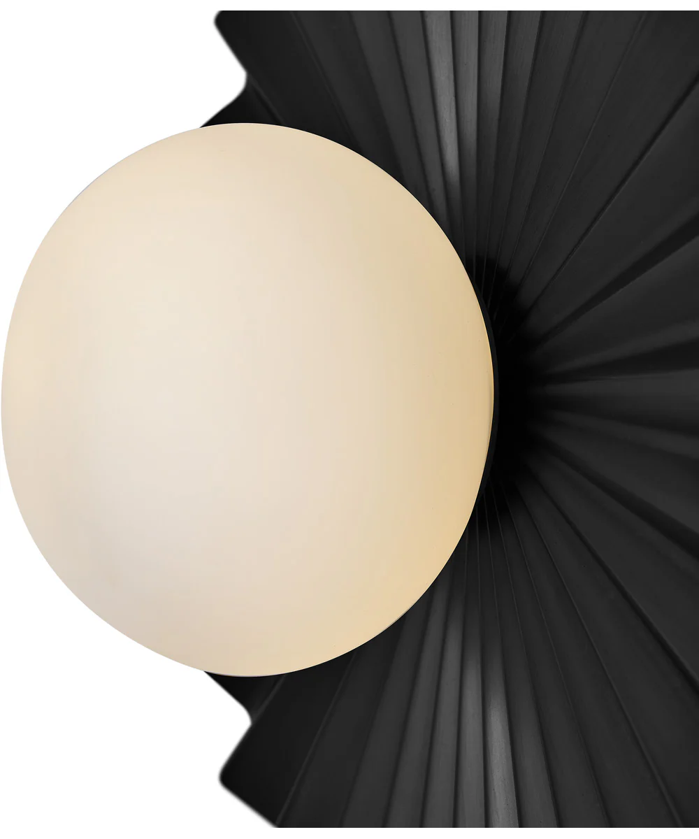 Stevie 1-Light Medium Flush Mount in Black - Image 6