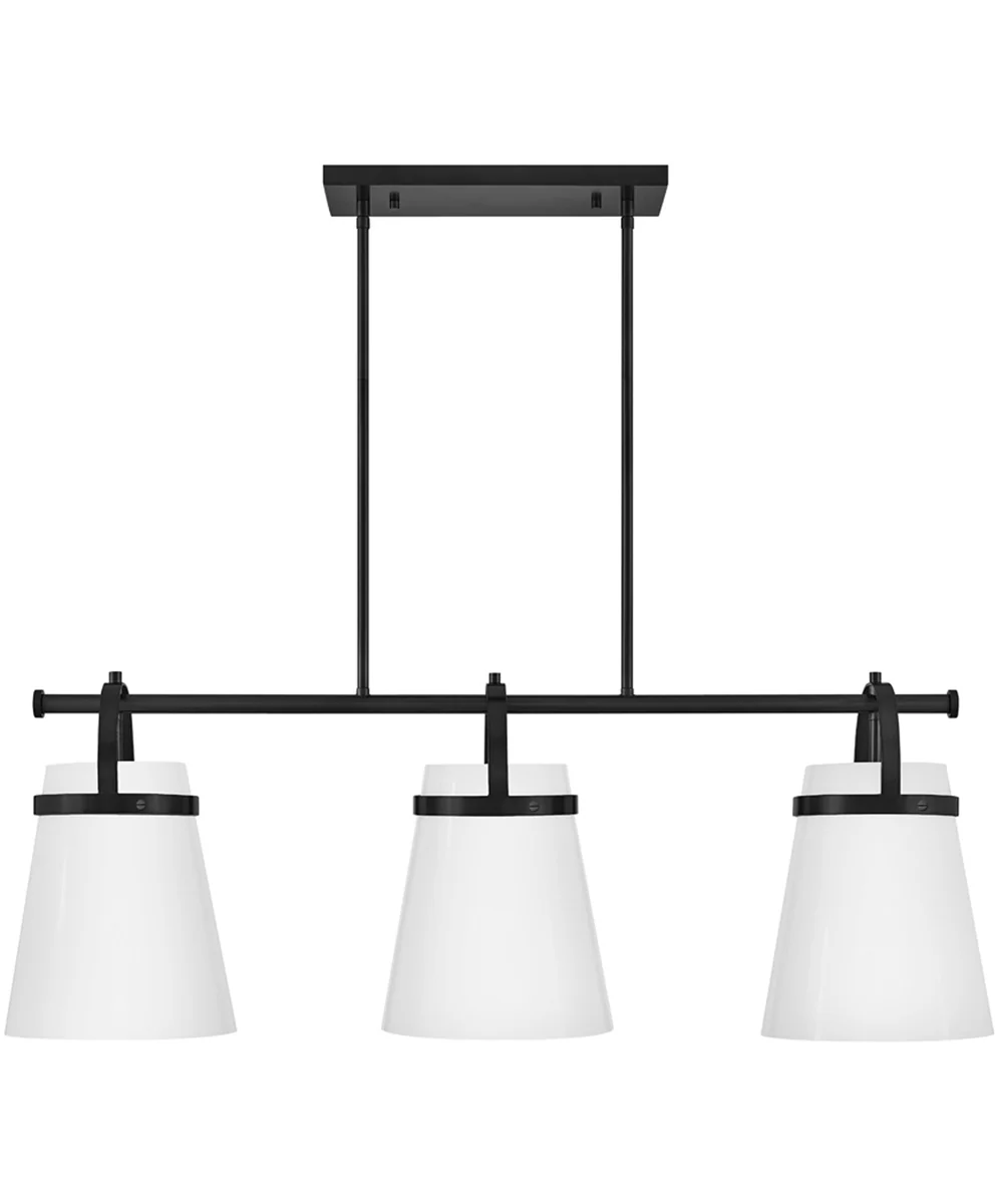 Tori 1-Light Large Three Light Linear Chandelier in Black - Image 6