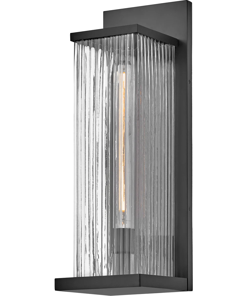 Torrent 1-Light Large Wall Mount Lantern in Black - Image 4