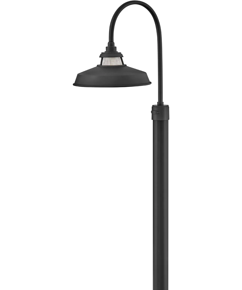 Troyer 1-Light Medium Post Mount Lantern in Black - Image 2