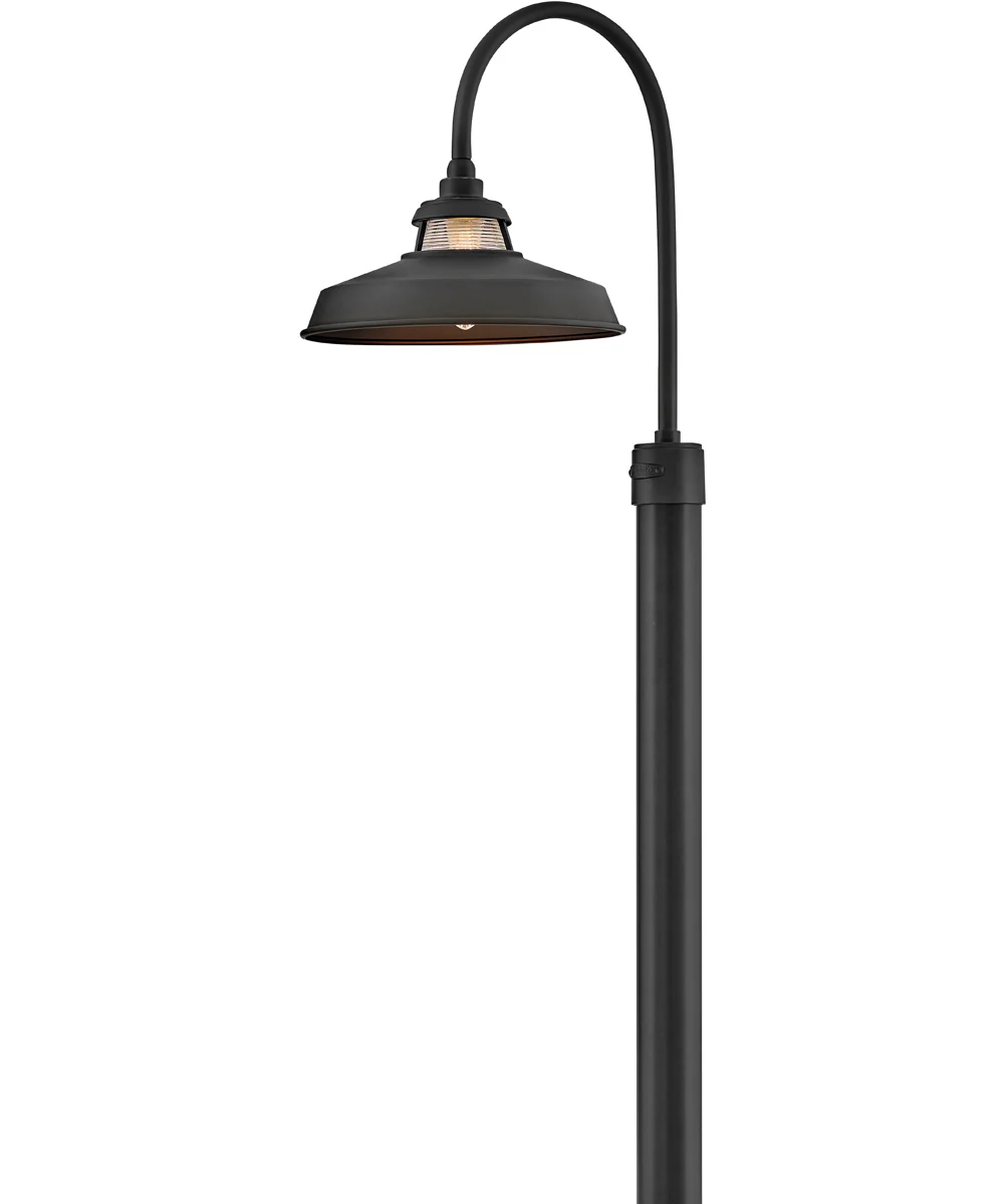 Troyer 1-Light Medium Post Mount Lantern in Black - Image 4