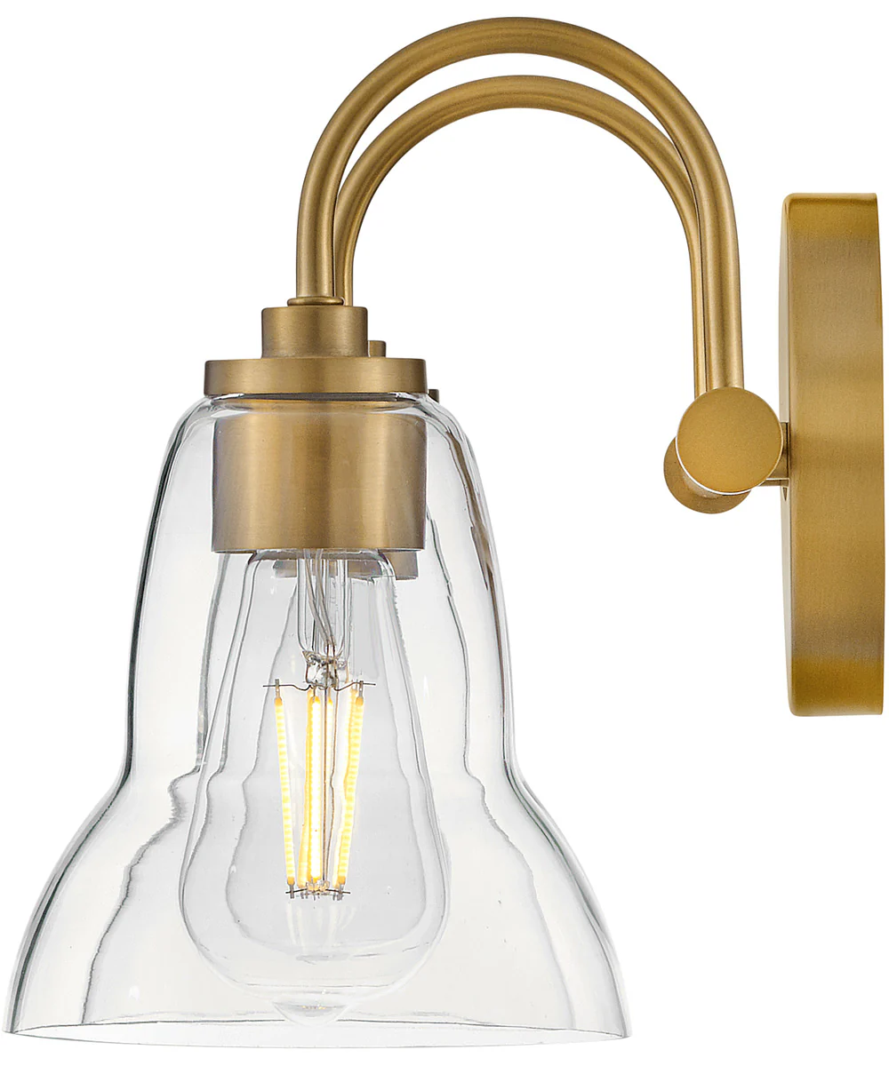 Vera 2-Light Small Two Light Vanity in Lacquered Brass - Image 7